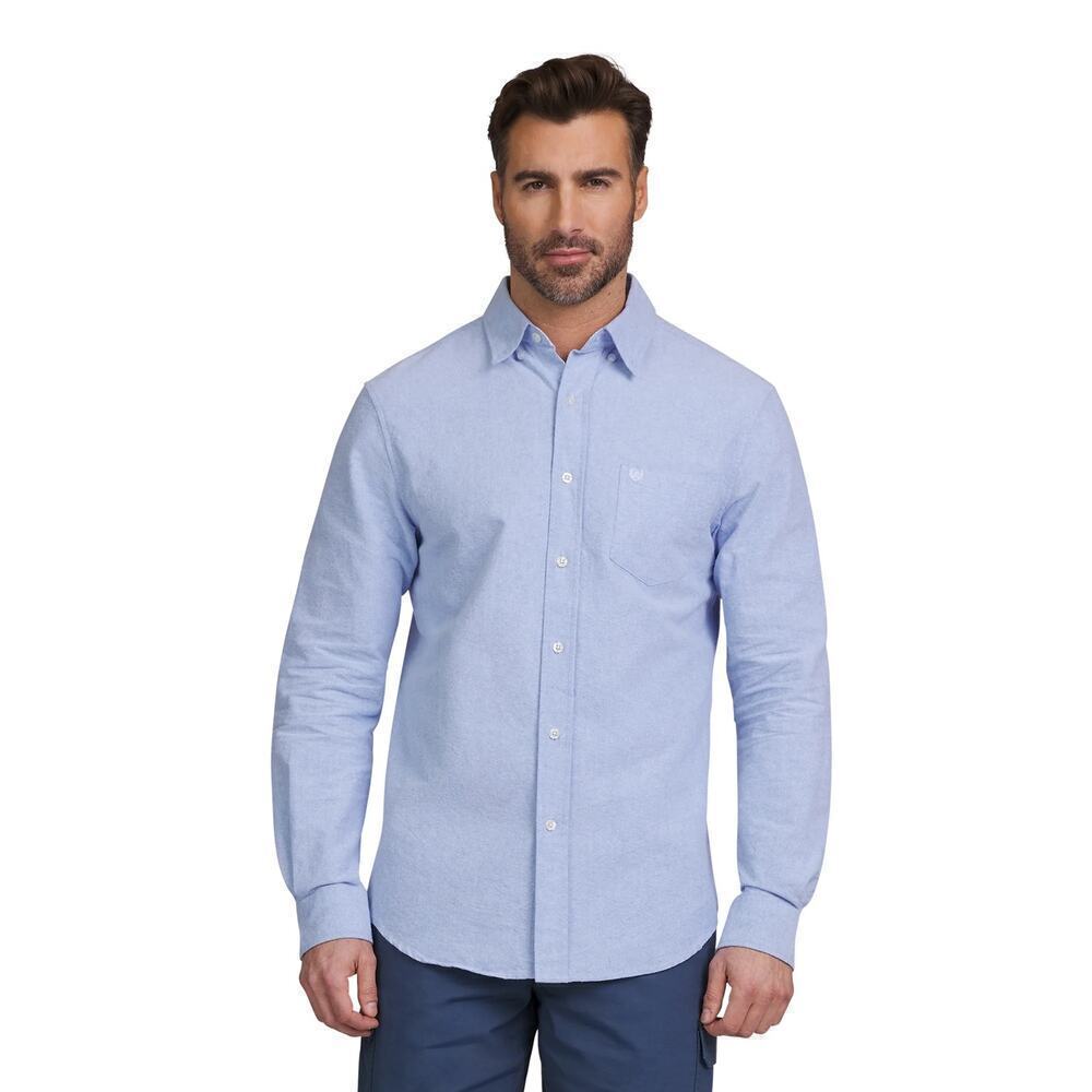 Chaps Classic Oxford Button-Down Shirt Palace Blue Size 2XLT
